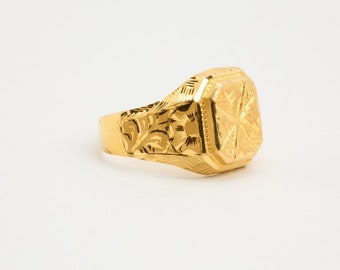 Ring in 22K goud maat 10 | Massief goud | Premium onroerend goed in goud | Scandinavische sieraden