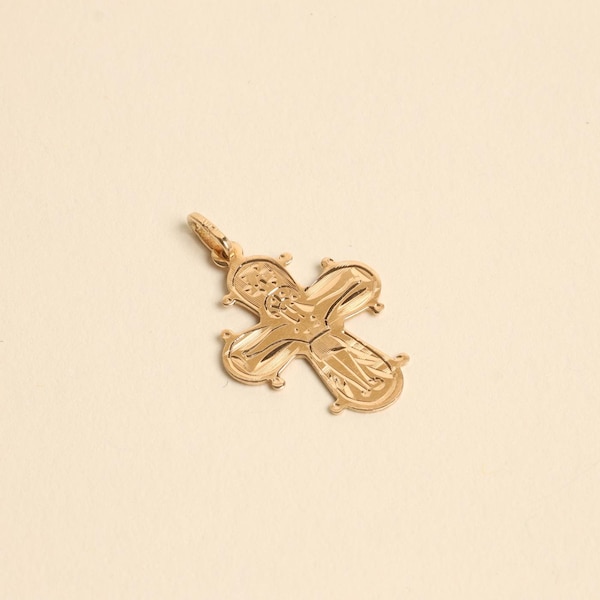 Pendant in 14K Gold, 1.14 inches | Solid Gold | Fine Jewelry | Scandinavian Jewelry