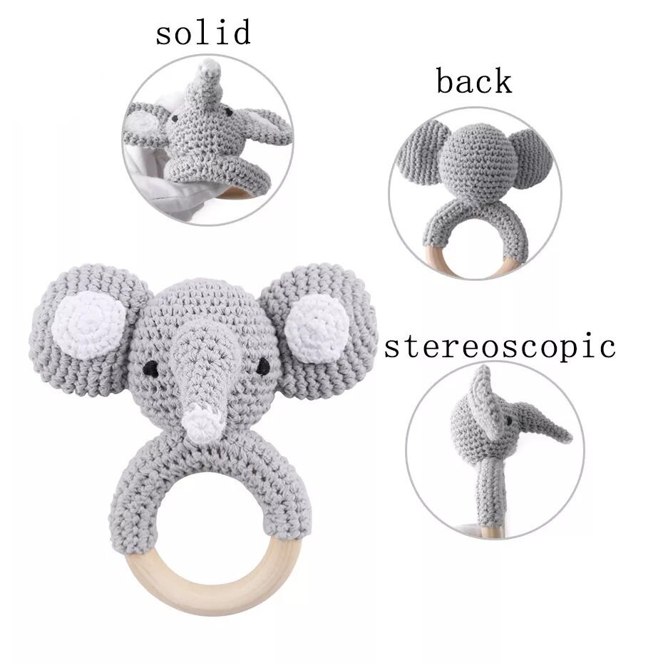 Newborn Gift Baby Box Set Handmade Crochet Wood Toy Present Etsy