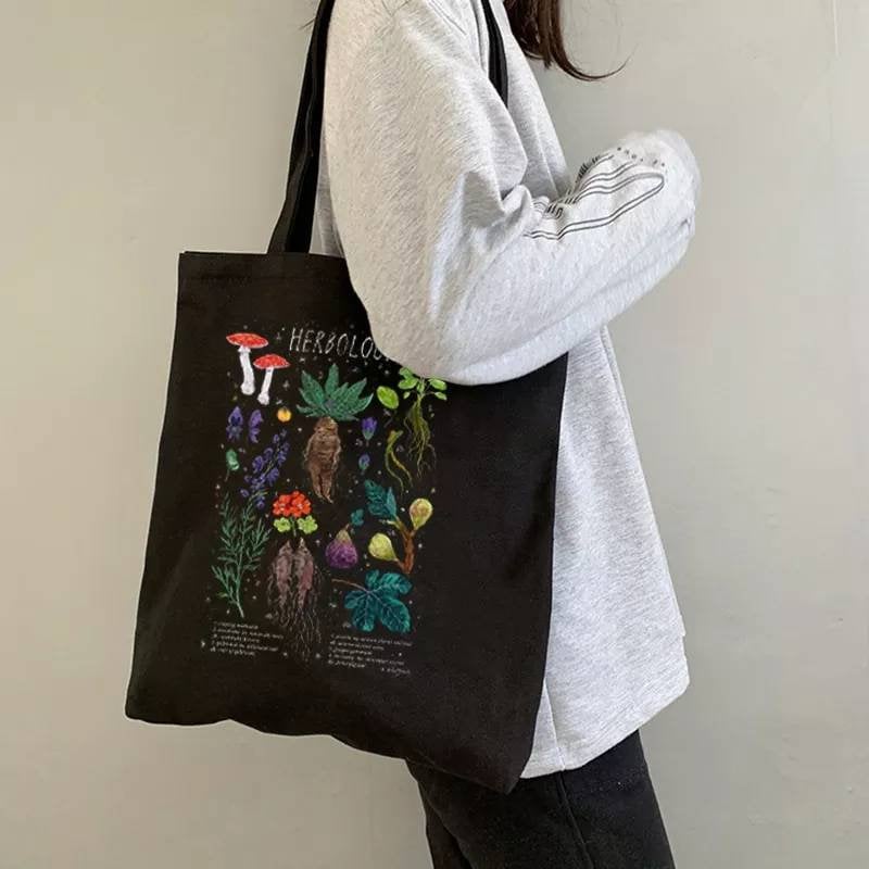 Tote Bag Herbology Canvas Bag Ecological Bio Bag Harry the Etsy