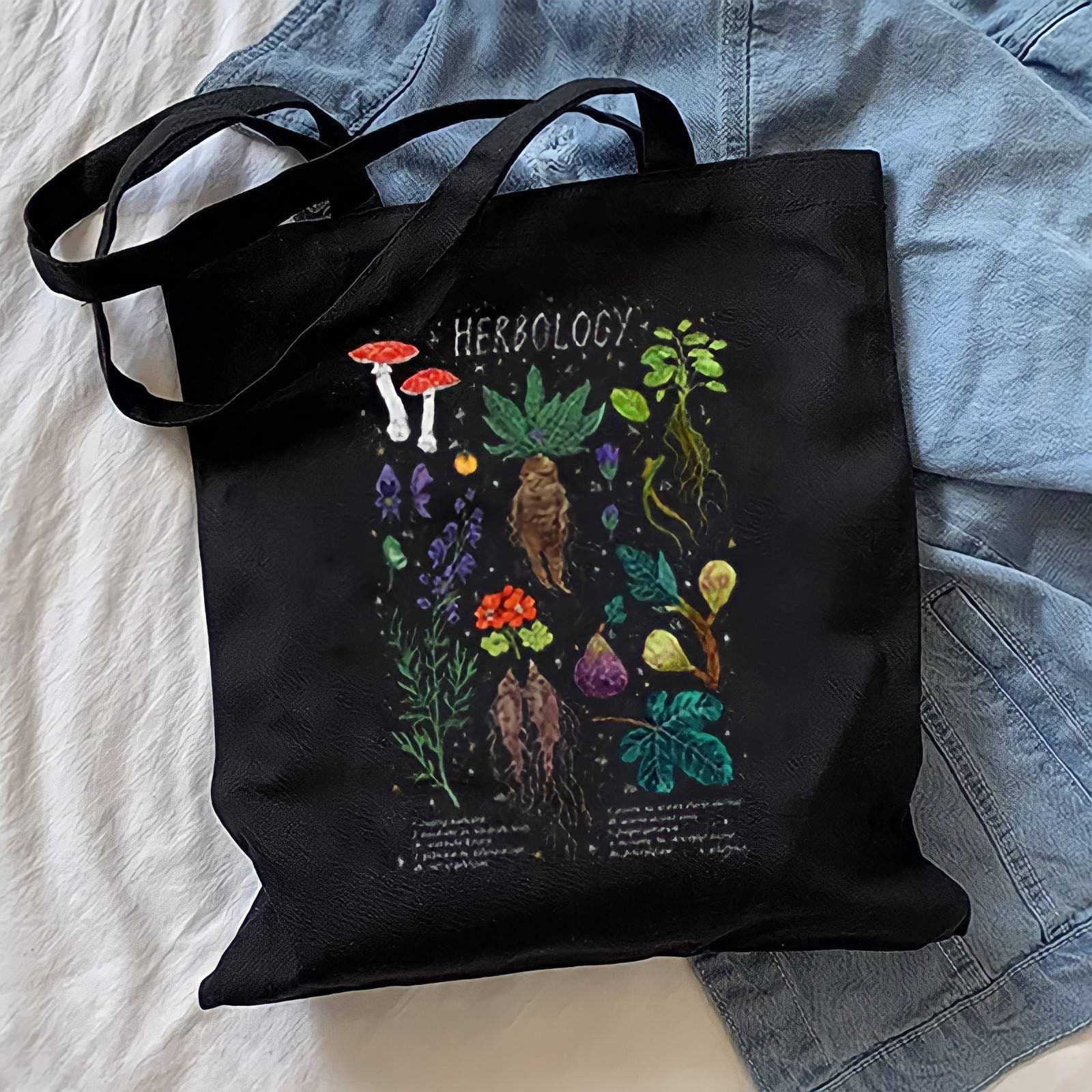 Tote Bag Herbology Canvas Bag Ecological Bio Bag Harry the Etsy