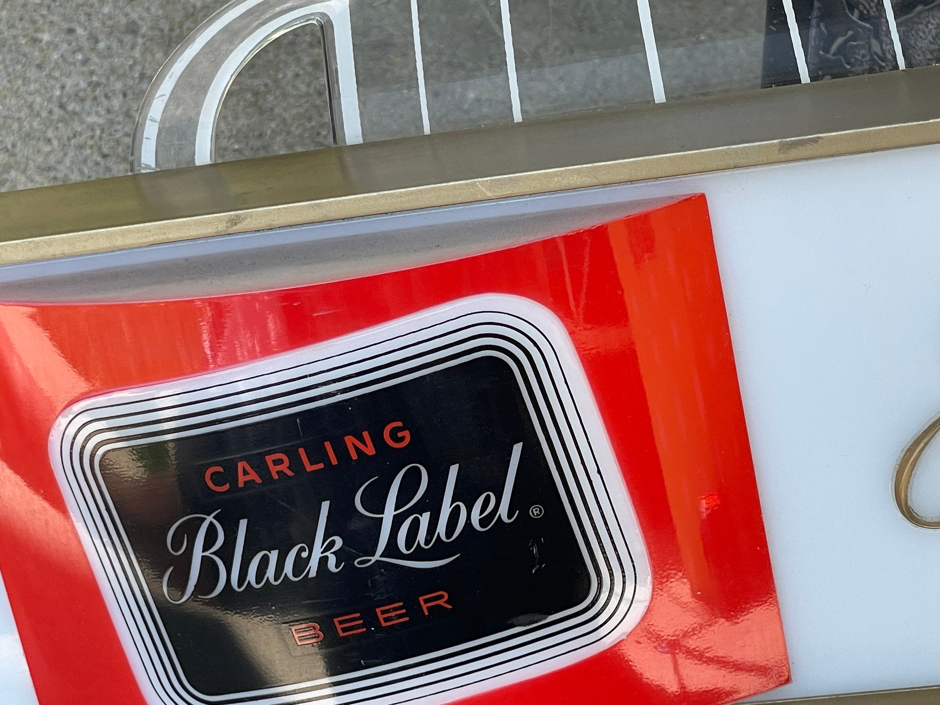 Vintage, Retro, Mid Century Modern, Carling Black Label Beer Sign ...