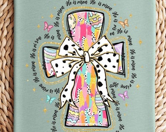 Easter DTF Transfer - He Is Risen Ready To Press Direct To Film Transfer - Cold Peel