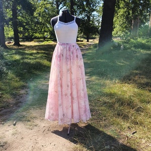 Maxi, Midi Floral Printed Skirt - 100% Cotton, Circle Skirt, Floral Women&#39;s Skirt, Cotton Skirt with Pockets Petite and Tall sizes available