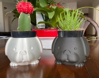 Dog Planter | Puppy Planter | Doggy Planter | Desk Decoration |  Pug Gift |  Animal Planter