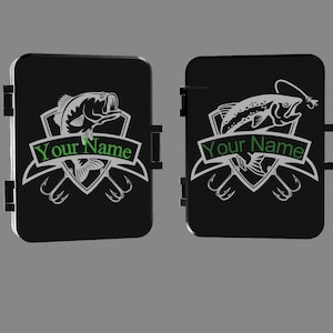 Spersonalizowane pudełko na muchy drukowane w technologii 3D | Wyjątkowy prezent dla wędkarza | Możliwość personalizacji imienia