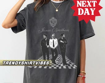 Comfort Colors® LIMITED Vintage Jonas Brothers Shirt, JONAS20 Greetings From Your Hometown, Jonas Retro 90&#39;s Sweater, Jonas Brother Tee
