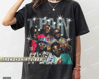 T-Pain Tour Shirt: Comfort Colors, 20 Year Anniversary Tee (S-4XL)