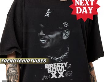 Chris Brown Breezy Bowl XX Tour Shirt, 2025 Concert Graphic Tee, Music Tour Shirt, CB Fan Gift, Retro Breezy Shirt, Chris Brown Merch