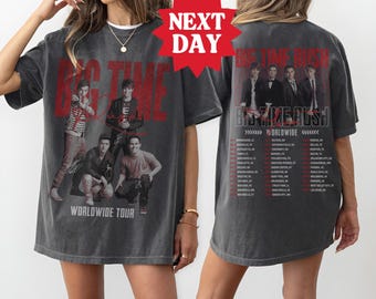 Comfort Colors® Big Time Rush Tour 2025 Shirt, Big Time Rush Band Tee, Concert Shirt, Pop Music Fan Gift, Vintage 90s Music BTR Merch