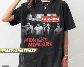 One Direction Comfort Colors T-Shirt: Retro Style - 1D Fan Gift (S-4XL)
