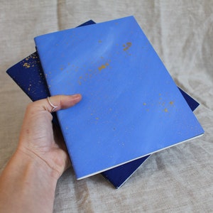 A5 Notebook, handmade softcover notebook, Blue Notebook/journal