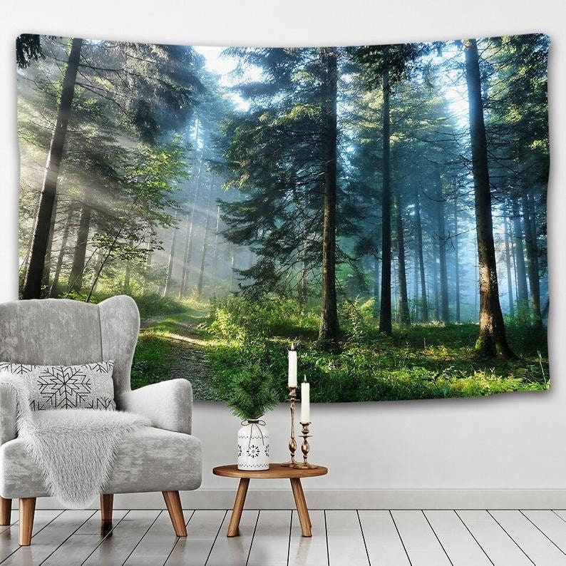 Forest outlet wall tapestry