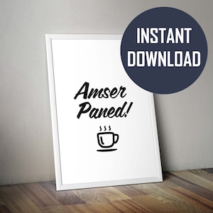 Direct downloaden - Amser gepaneerd!   Leuke Welsh Cymraeg WordArt - A4-afdruk