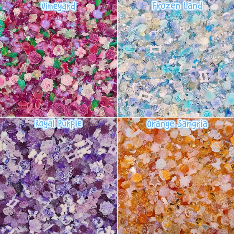1 confezione convenienza di decorazioni miste per unghie, tra cui diverse forme, rose, paillettes, argilla, strass, Sanrio, Bubu, mini decorazioni per nail art fai da te. immagine 4