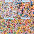 20pcs mix resin Charms: Disney, Sanrio, Pokemon, kirby, Nintendo, Cartoon characters, Flowers, Animal, Food, Bottle, Bow, Heart, holidays