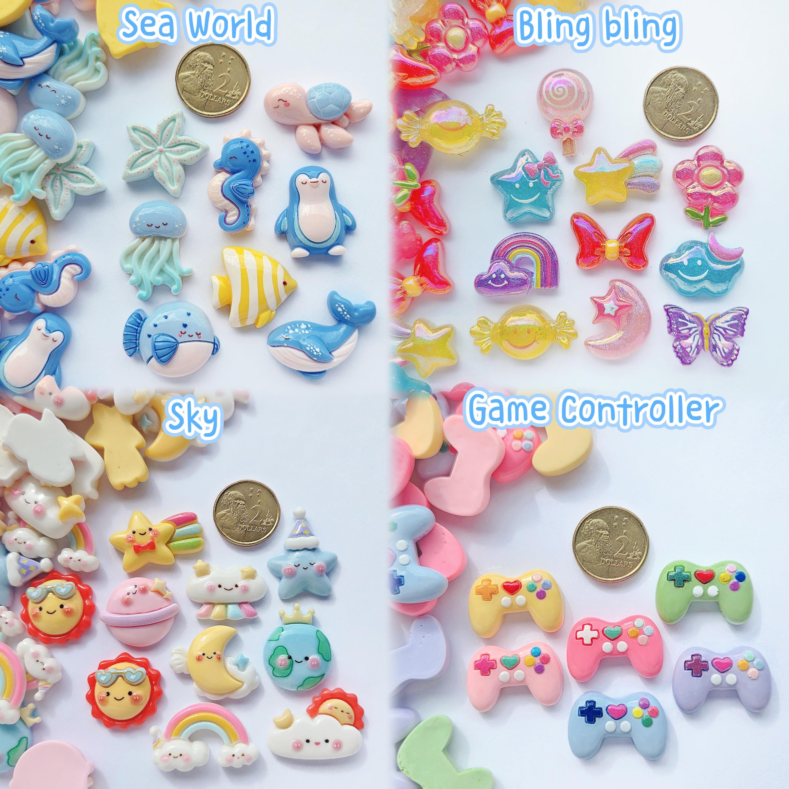 lot 10 breloques charm pendentif perle scrapbooking animal oiseau