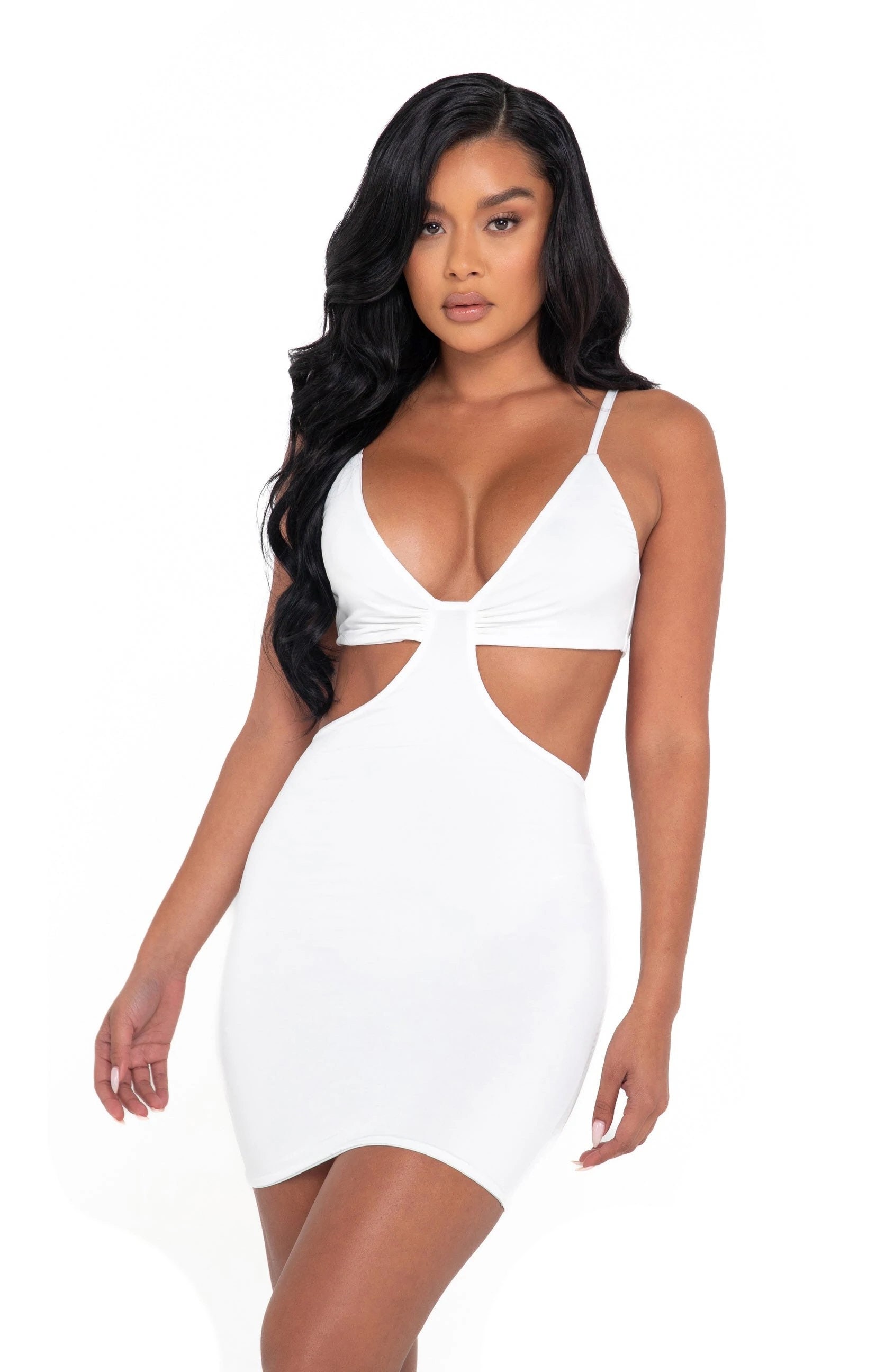 White Cutout Dress - Etsy