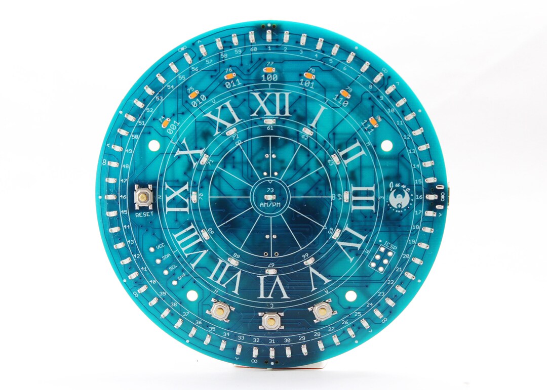 Juno Time Machine IV: an 80 Led Clock Designed for SMT Surface Mount ...
