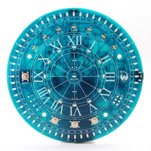 Juno Time Machine v4.4 DIY Soldering Project Kit - 80 led Clock w/ AVR Microcontroller and DS1302 - V-USB compatible - Advanced Electronics