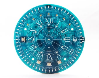 Juno Time Machine IV: An 80 led Clock Designed for SMT Surface Mount Technology Soldering - Maker's DIY Electronics Kit