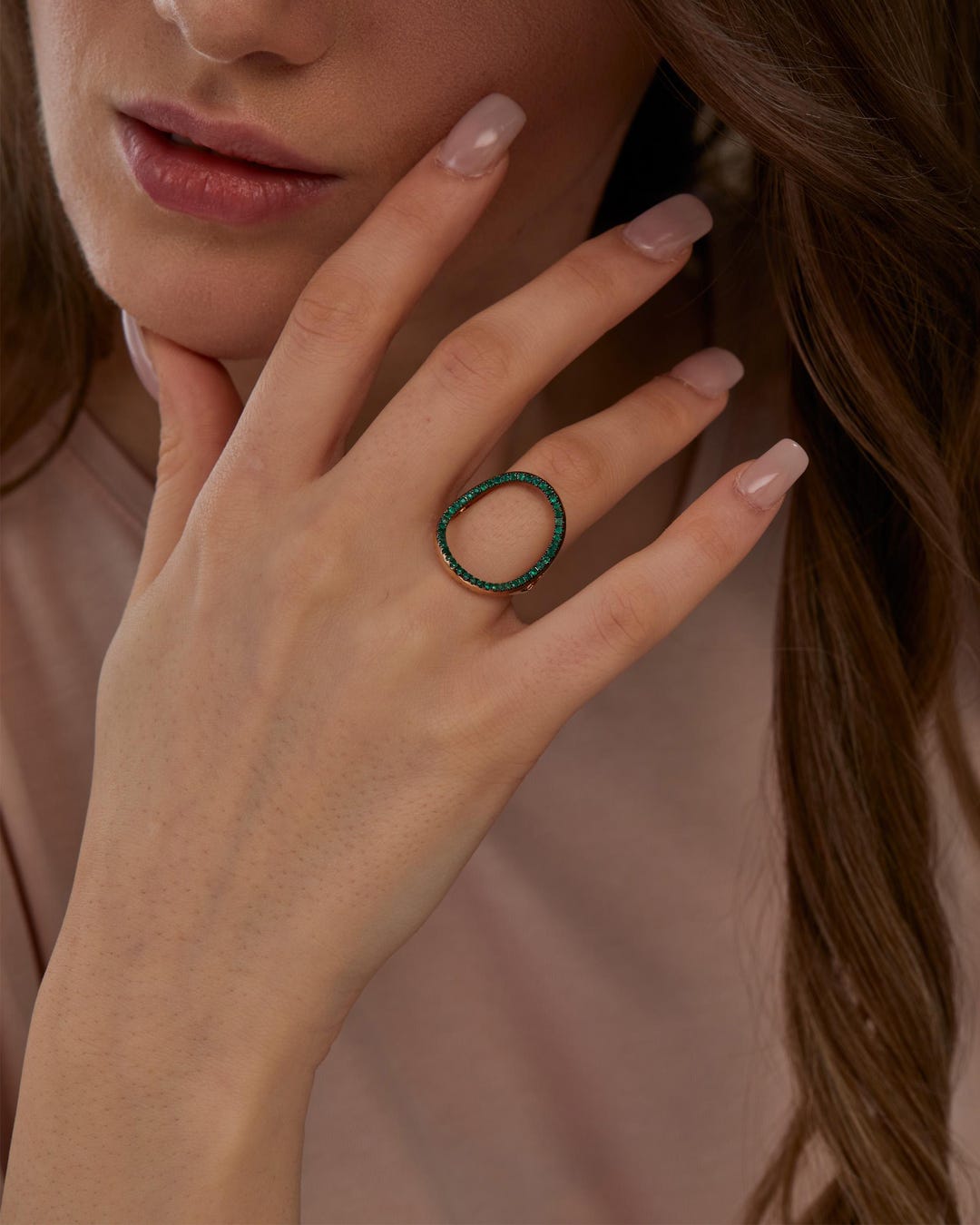 Emerald Ruby Diamond Ring: 14k Gold Filled Eternity Band - Etsy