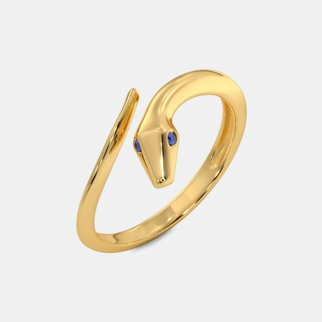 14K Solid Gold Snake Ring, Dainty Snake Rings for Women, Graduation