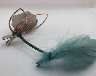 Fairy Wings With Feather Accent, Unique, hand-crafted, Fantasy Design, Pixie Wings