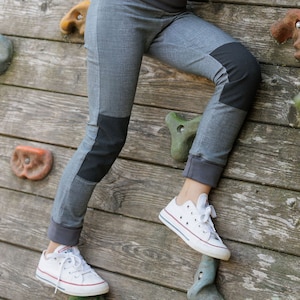 leggings grau with reinforced knee