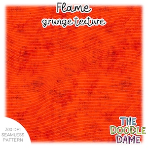 Nahtloses digitales Muster Grunge Flamme dunkelorange Textur | Fliese unendlich - flächig gemustert