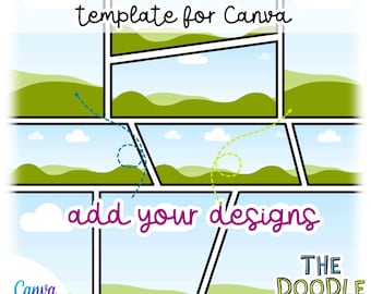Erstellen Sie Ihre eigene nahtlose Comic-Design-Vorlage | Canva Clip-Rahmen