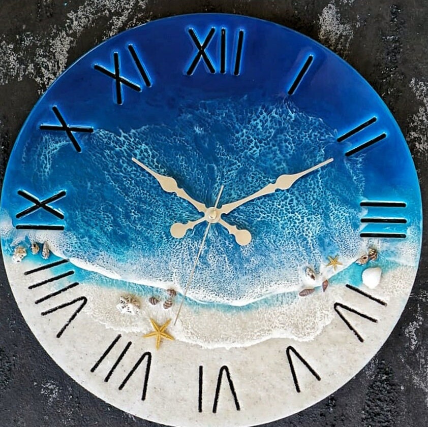 Clock, Resin Handmade