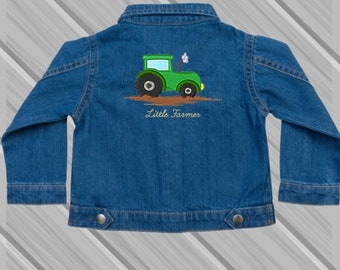 Personalised Baby Denim Jacket, Toddler denim jacket, organic denim cotton, soft and comfortable fabric, Kids Denim Jacket