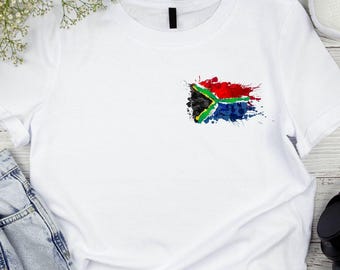 South African Flag T-Shirt: Ons Gaan Nou Braai Design