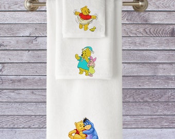 Embroidered 100% Cotton Towels, Personalised Gift
