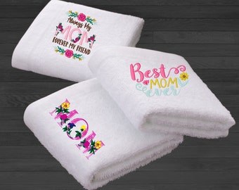 Personalized Embroidered Towels, 550gsm Cotton, Wedding Gift