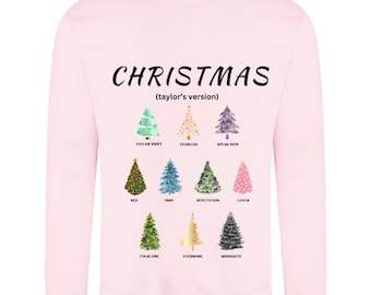 Christmas Jumpers, Taylor Swift Christmas Jumpers, Christmas sweaters, Gift  for Swiftey, Christmas Taylor Version, Unisex, Kids and Adults