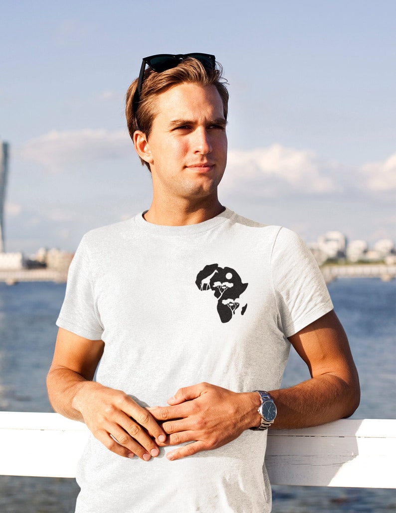 South Africa T-shirt: Africa Continent Silhouette Tee image 1