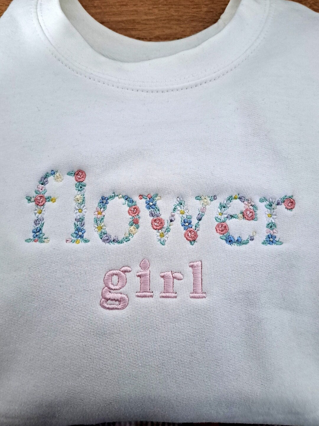 Flower Girl Embroidered Shirt