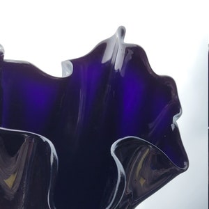 Scarce Black Amethyst Vase Inky Blue to deep amethyst Color
