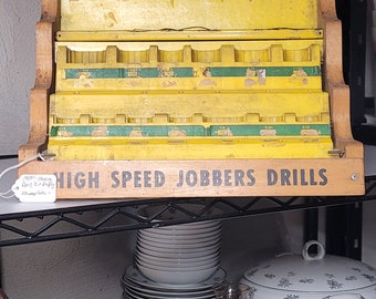 Années 50, présentoir de forets Hanson