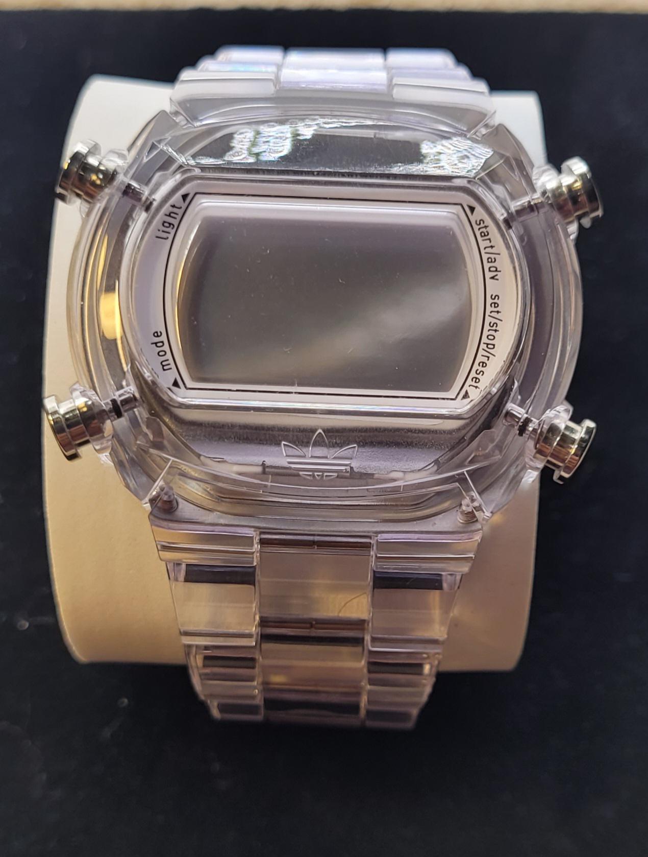 Adidas transparent watch on sale