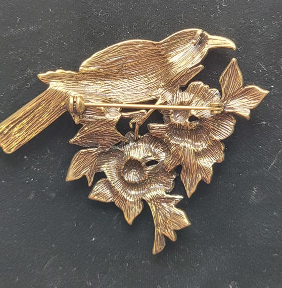 Heavy Solid Brass statement hinged bracelet and m… - image 2