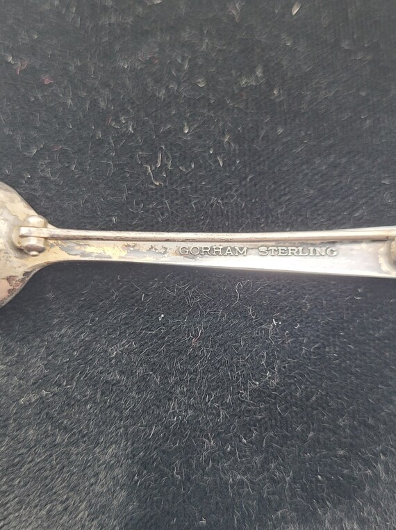 Gorham Sterling Demitasse brooch View 3