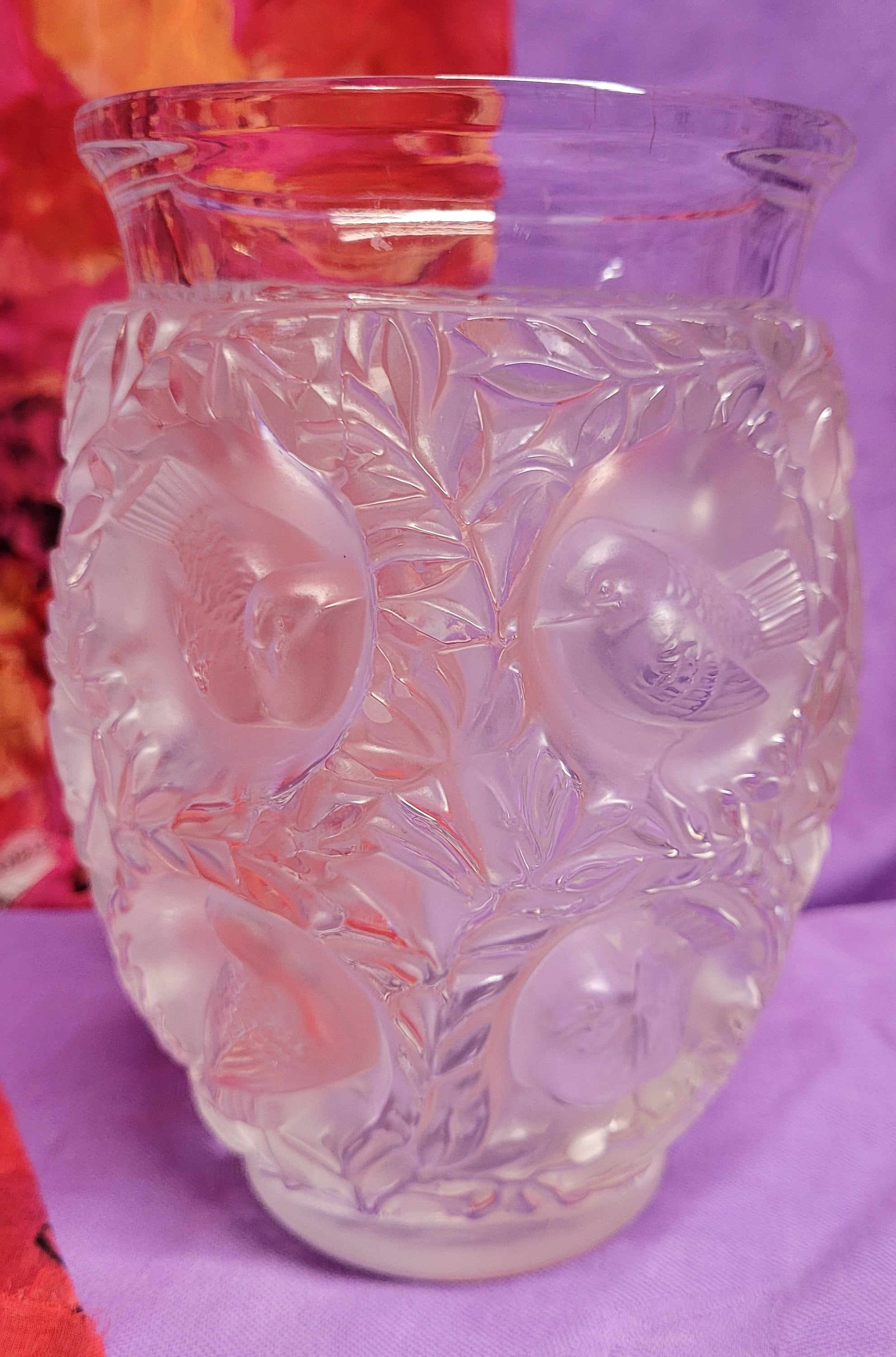 Lalique crystal bird vase - Etsy 日本