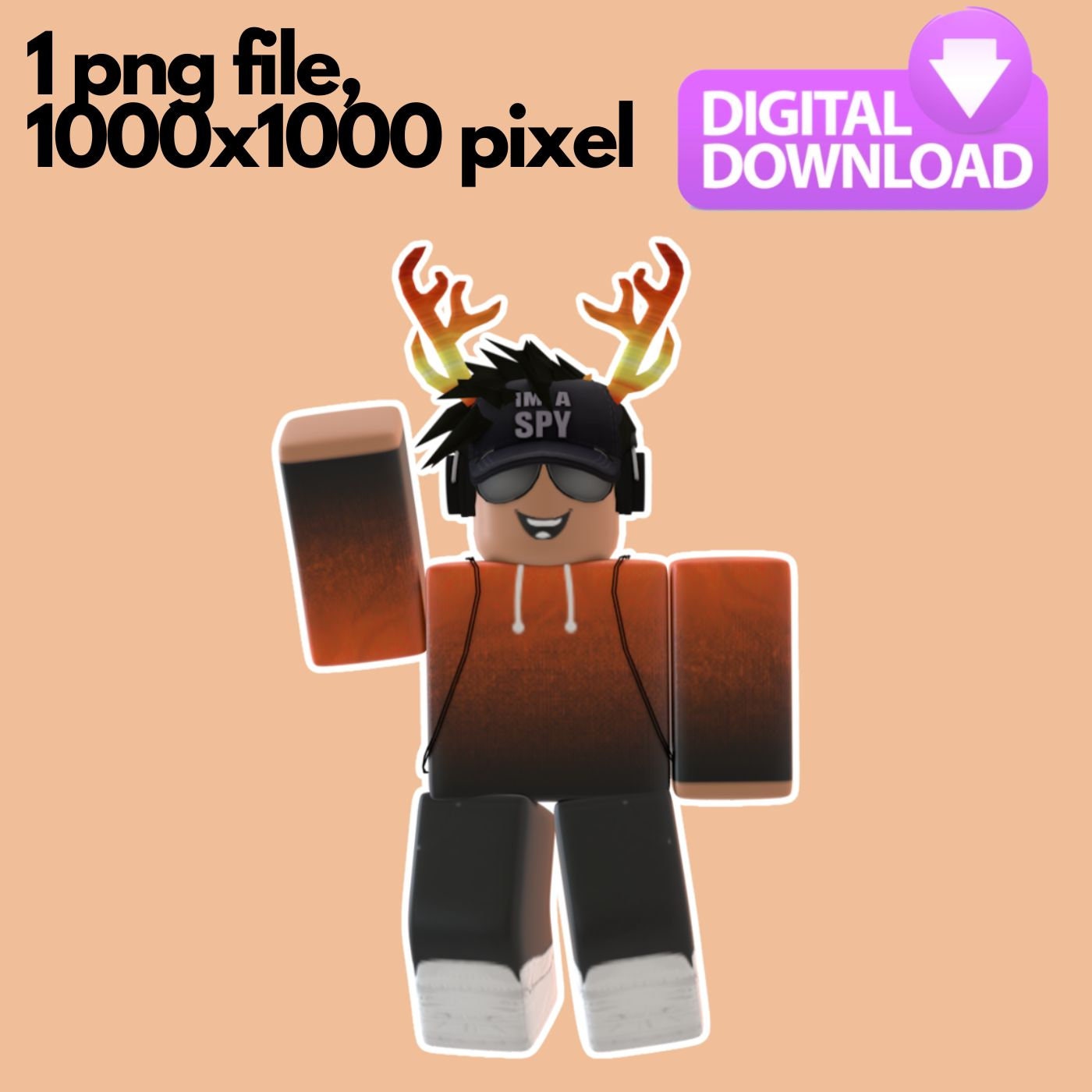 Roblox Girls Clipart PNG Digital Image Clip Art INSTANT DOWNLOAD printable