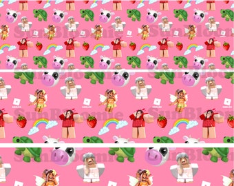 Roblox Girl Seamless Pattern for your Gamer Girl. Roblox Pattern for  crafting, fabrics, scrapbooking, etc.