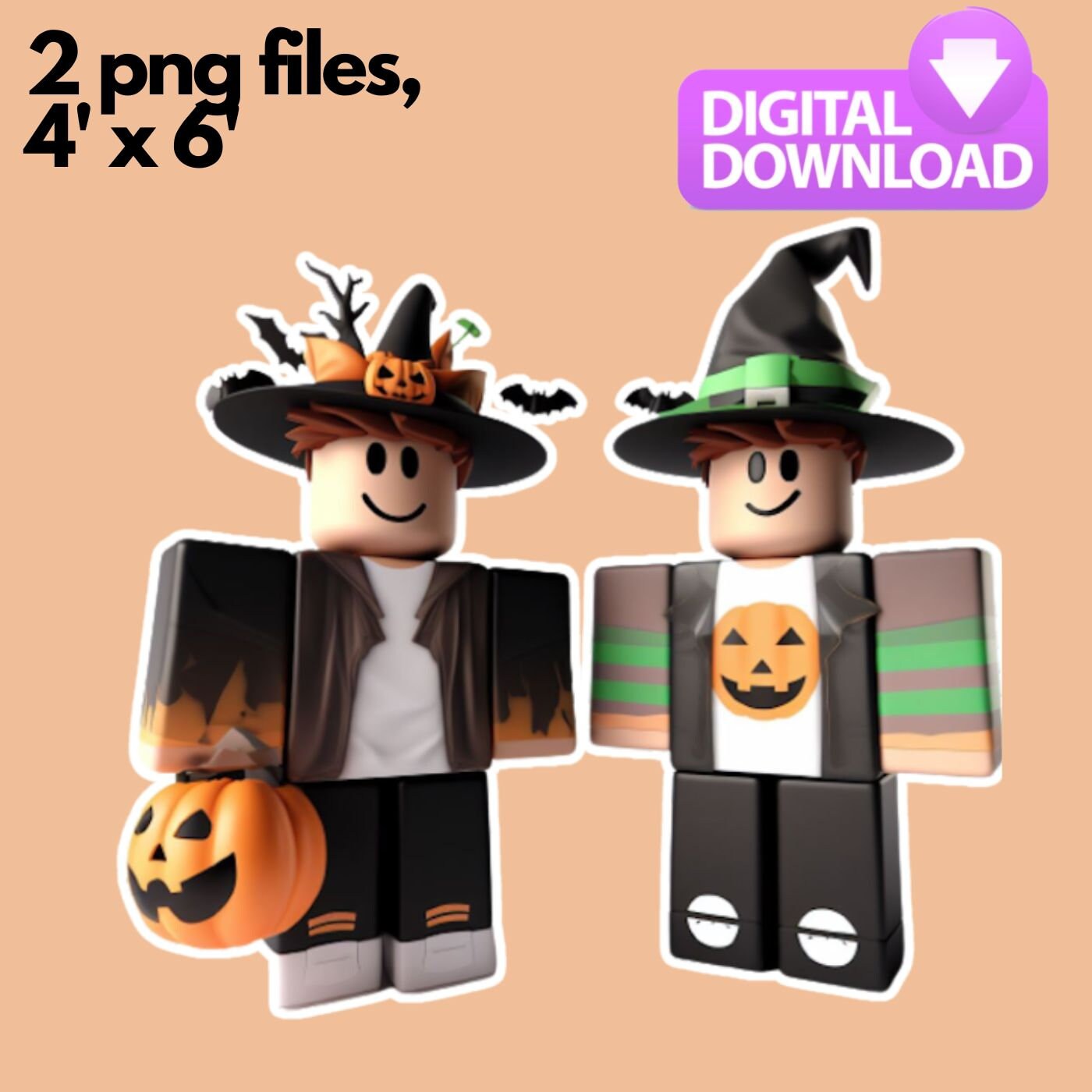 Roblox Girls Clipart PNG Digital Image Clip Art INSTANT DOWNLOAD printable