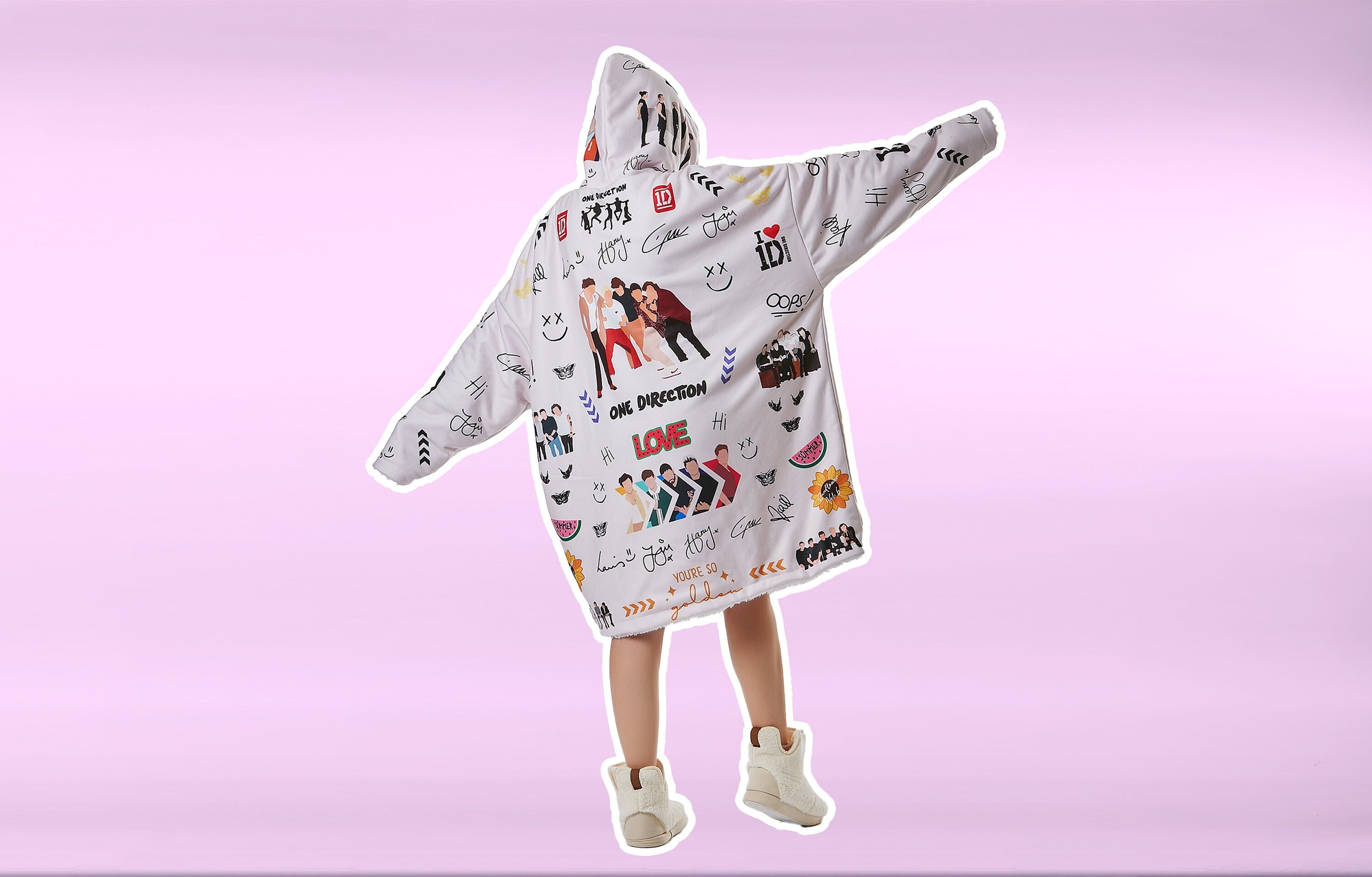 One Direction Sweatshirt Hoodie Blanket 
