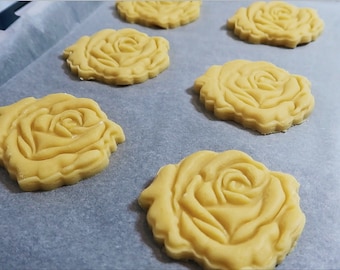 Rose Springerle easy to work with Cookie Mould Stamp cookie cutter/Clay Mold Festive Cookies Great Gift Eid Cookies Norouz Cookies